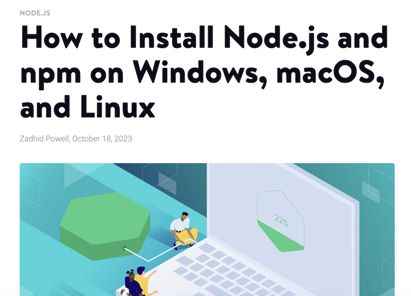 node installation